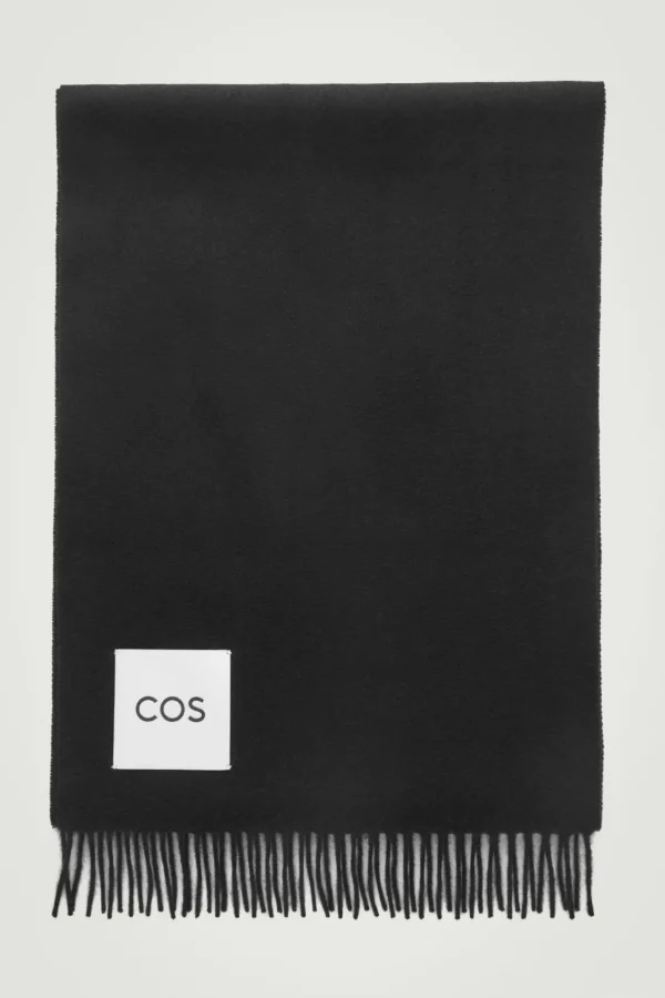 COS PURE CASHMERE SCARF BLACK Shop