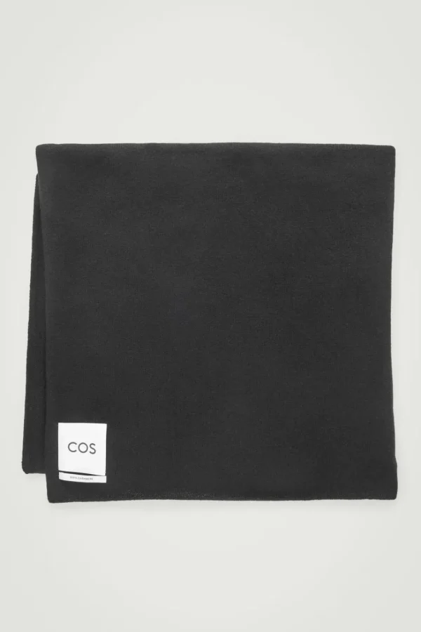 COS PURE CASHMERE SCARF BLACK Store