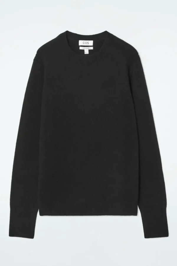 COS PURE CASHMERE SWEATER BLACK Fashion