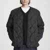 COS QUILTED DOWN LINER JACKET BLACK Cheap