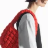 COS QUILTED MINI BAG RED Cheap