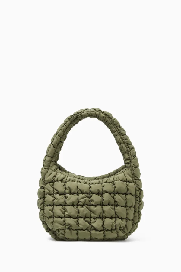 COS QUILTED MINI BAG KHAKI GREEN Cheap