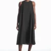 COS RACER-NECK MIDI DRESS BLACK Sale