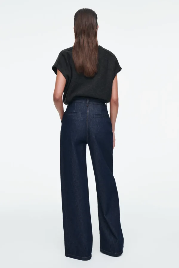 COS RAW DENIM PANTS INDIGO Flash Sale