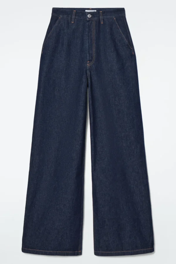 COS RAW DENIM PANTS INDIGO Flash Sale