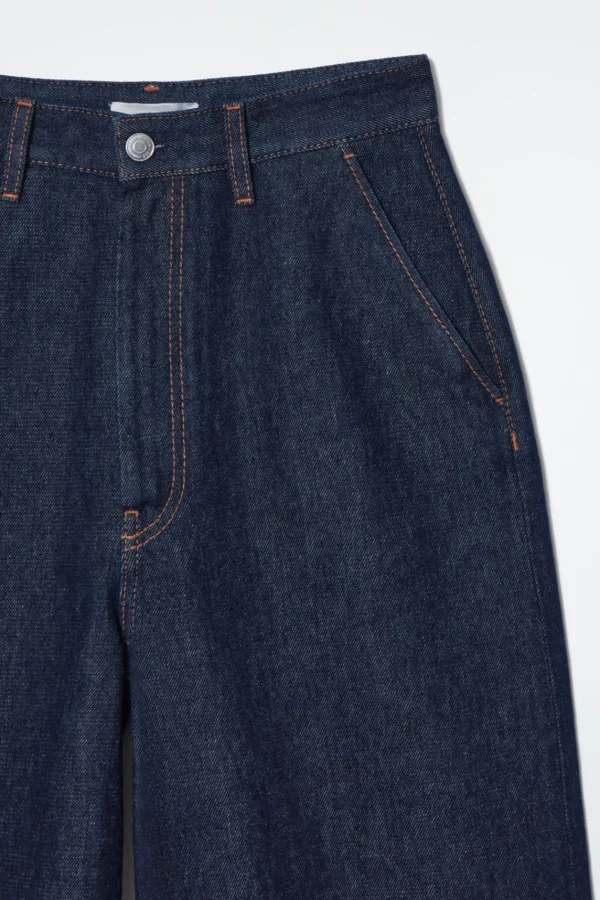 COS RAW DENIM PANTS INDIGO Flash Sale