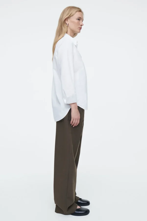 COS REGULAR CURVED-HEM SHIRT WHITE Best