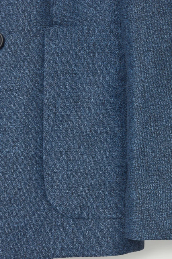 COS REGULAR DOUBLE-BREASTED LINEN BLAZER BLUE Store