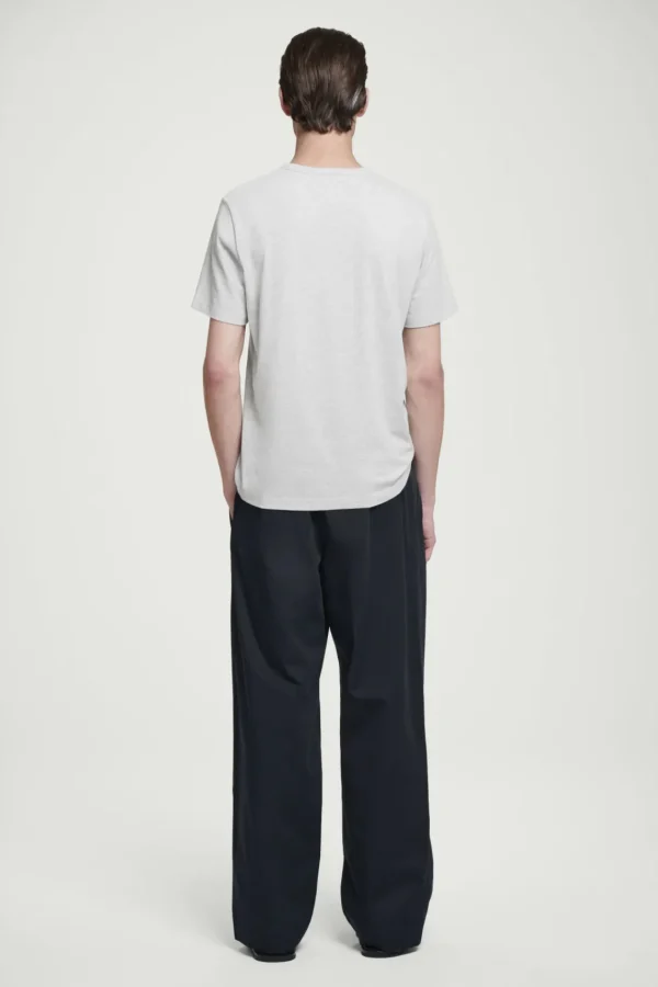 COS REGULAR LIGHTWEIGHT BRUSHED-COTTON T-SHIRT GRAY MÉLANGE Hot