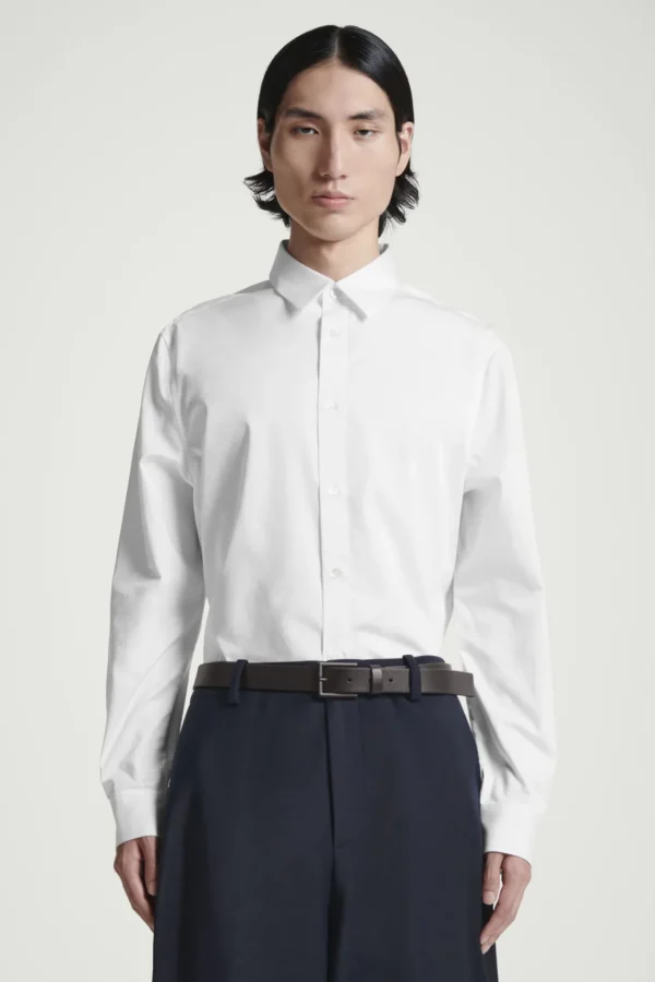 COS REGULAR TAILORED COTTON SHIRT WHITE Sale