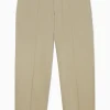 COS RELAXED COTTON CROPPED PANTS BEIGE Clearance