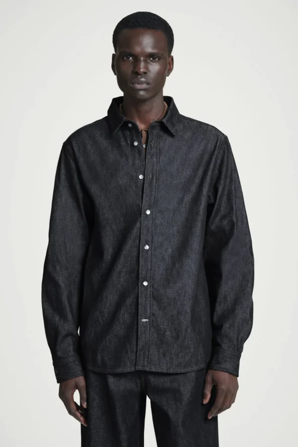 COS RELAXED DENIM SHIRT RAW INDIGO Fashion