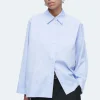 COS RELAXED DOUBLE-CUFF SHIRT LIGHT BLUE Best