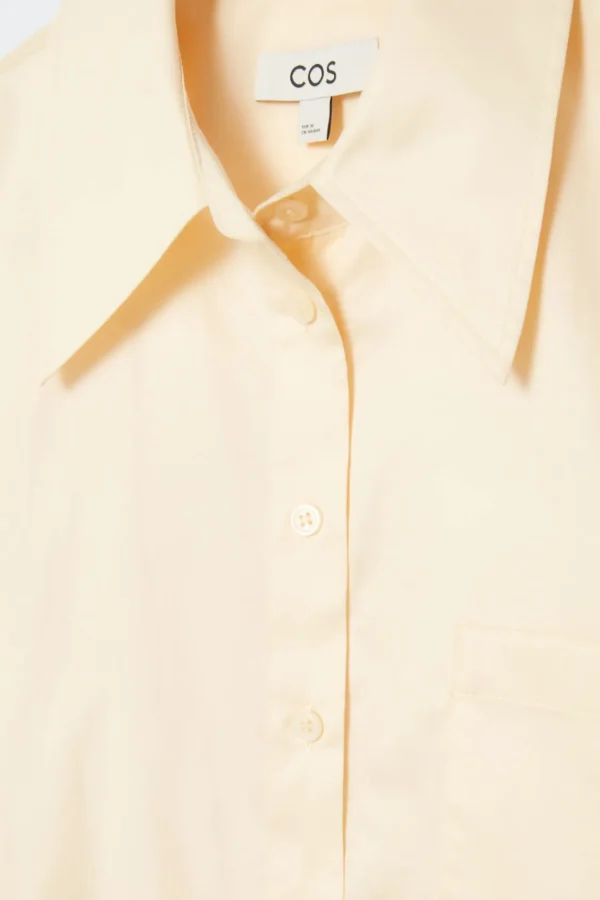 COS RELAXED SHORT-SLEEVED COTTON SHIRT YELLOW Online