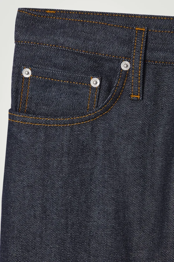 COS RIDER SELVEDGE WIDE-LEG JEANS RAW INDIGO Fashion