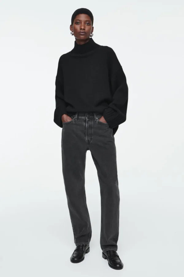 COS SHIFT STRAIGHT-LEG JEANS FADED BLACK Cheap