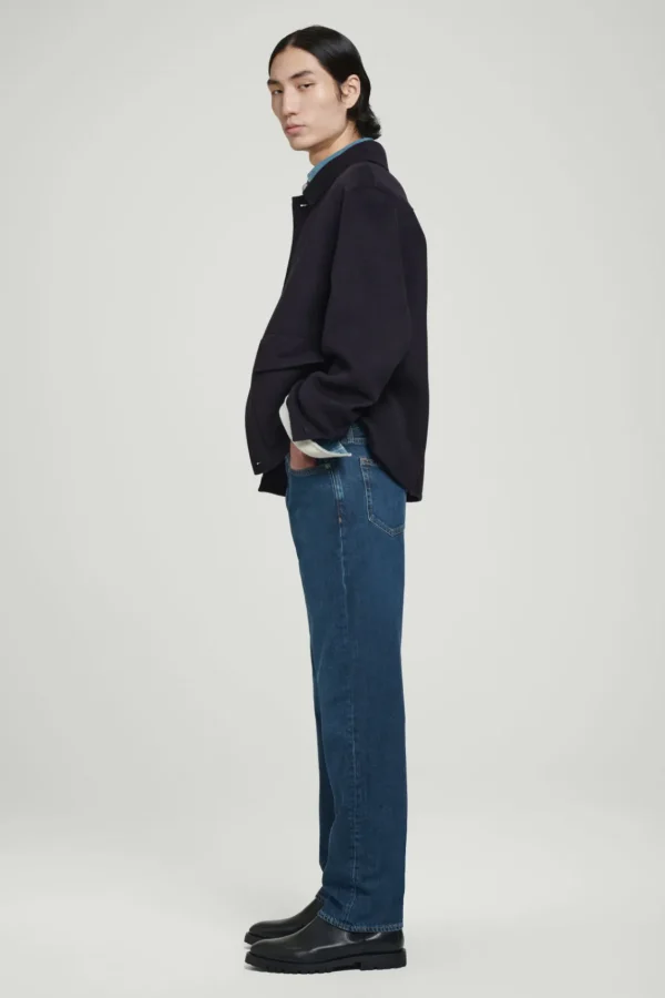 COS SIGNATURE STRAIGHT-LEG JEANS DARK BLUE New