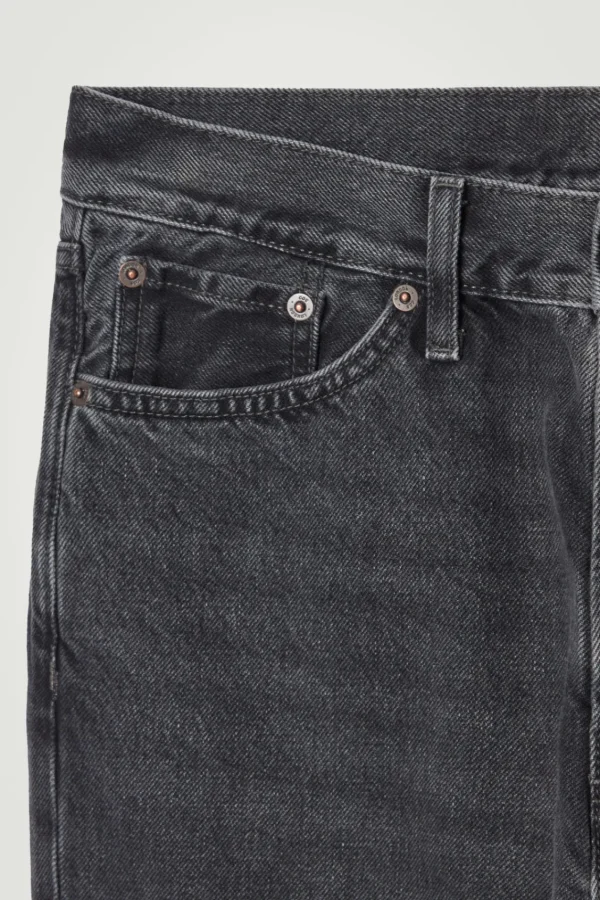 COS SIGNATURE STRAIGHT-LEG JEANS WASHED BLACK Sale