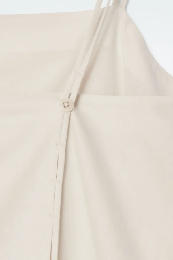 COS SQUARE-NECK ROMPER LIGHT BEIGE Store