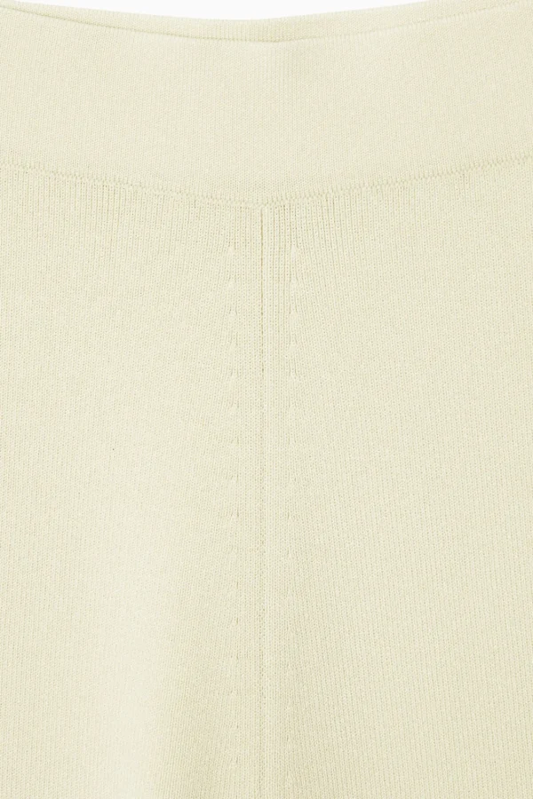 COS STRAIGHT-LEG KNITTED PANTS BEIGE Flash Sale