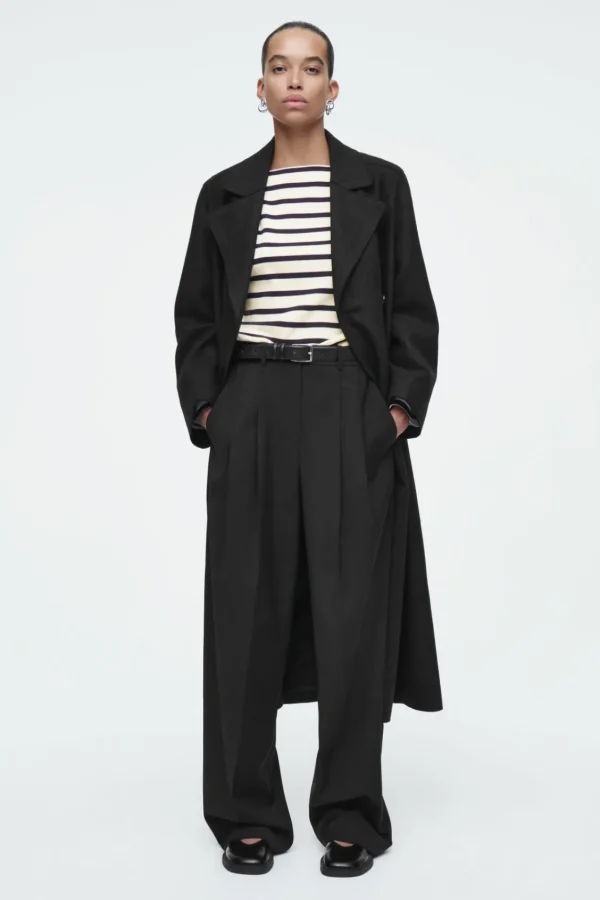 COS STRIPED BOAT-NECK TOP NAVY / STRIPED Best