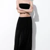 COS THE CRINKLED SILK-CHIFFON MAXI SKIRT BLACK Flash Sale