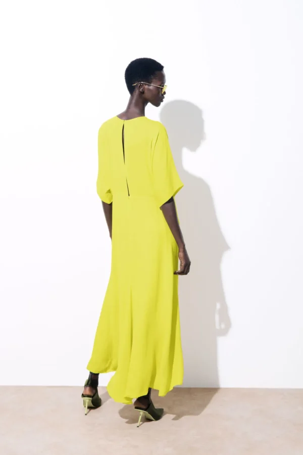 COS THE FLUID T-SHIRT DRESS YELLOW Shop