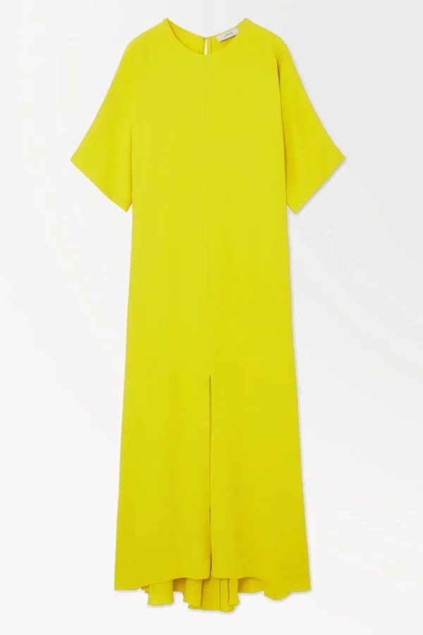 COS THE FLUID T-SHIRT DRESS YELLOW Shop