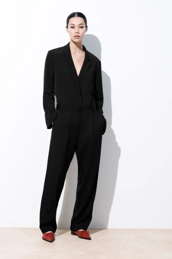 COS THE FLUID WIDE-LEG PANTS BLACK Best