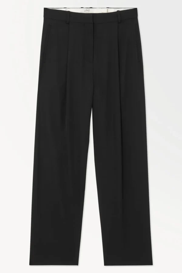 COS THE FLUID WIDE-LEG PANTS BLACK Best