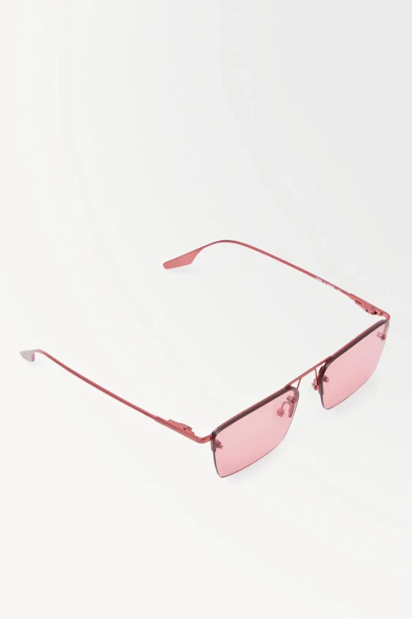 COS THE FRAMELESS SUNGLASSES RED Sale