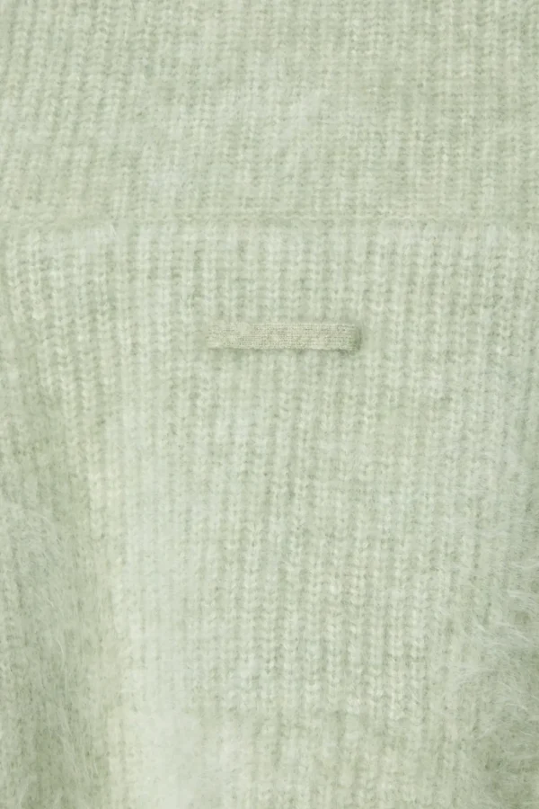 COS THE FUNNEL-NECK BRUSHED-CASHMERE SWEATER PISTACHIO Outlet