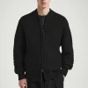 COS THE HONEYCOMB BOMBER JACKET CARBON Best Sale