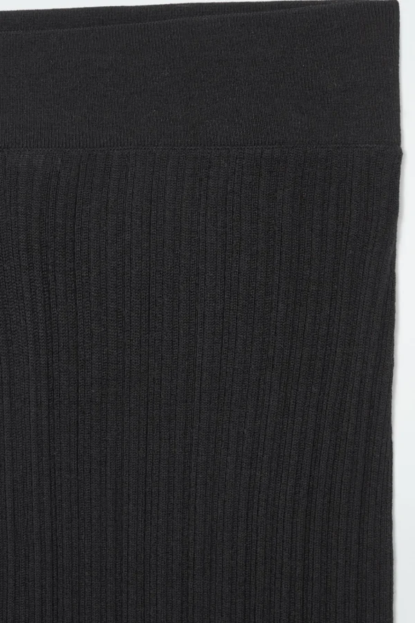 COS THE LONGLINE MERINO WOOL LEGGINGS CARBON Clearance