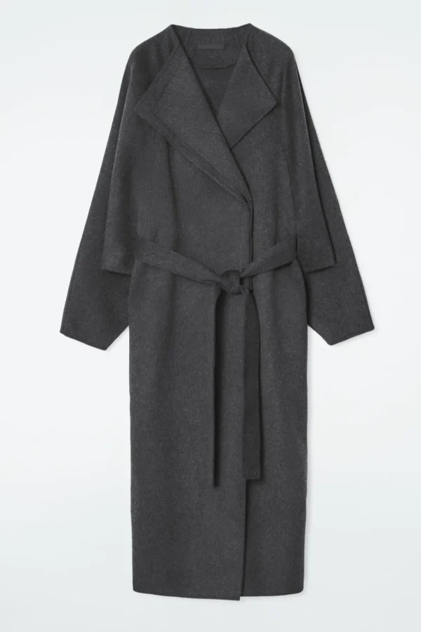 COS THE OVERSIZED DOUBLE-FACED COAT CHARCOAL Store