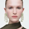 COS THE QUARTZ CASCADE EARRINGS JADE QUARTZ Clearance