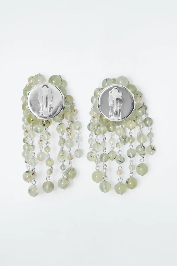 COS THE QUARTZ CASCADE EARRINGS JADE QUARTZ Clearance