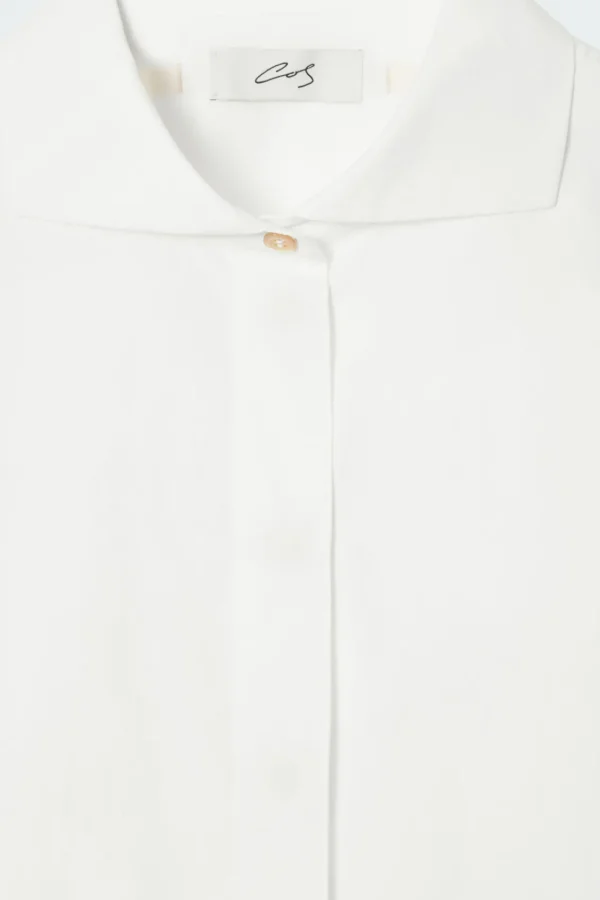 COS THE SIGNATURE COTTON-POPLIN SHIRT CHALK Best Sale