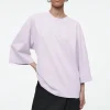 COS TRAPEZE RELAXED T-SHIRT LILAC New