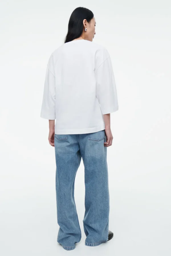 COS TRAPEZE RELAXED T-SHIRT WHITE Best Sale