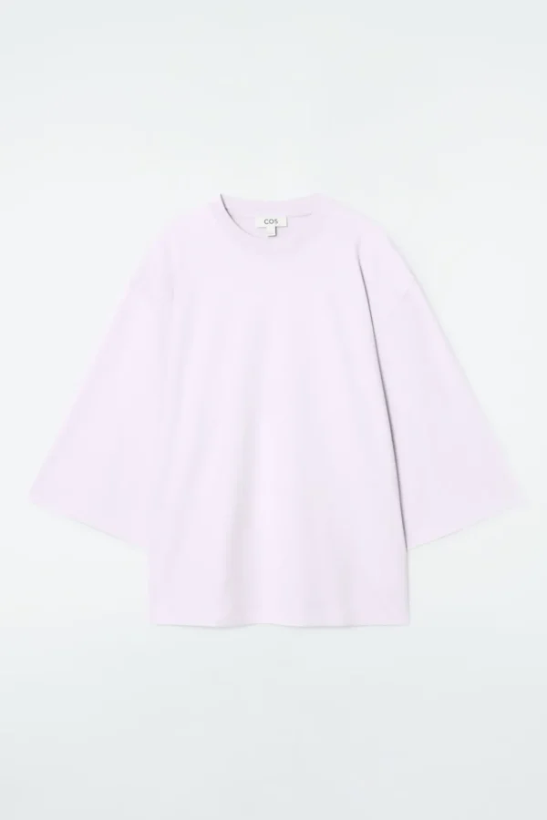 COS TRAPEZE RELAXED T-SHIRT LILAC New