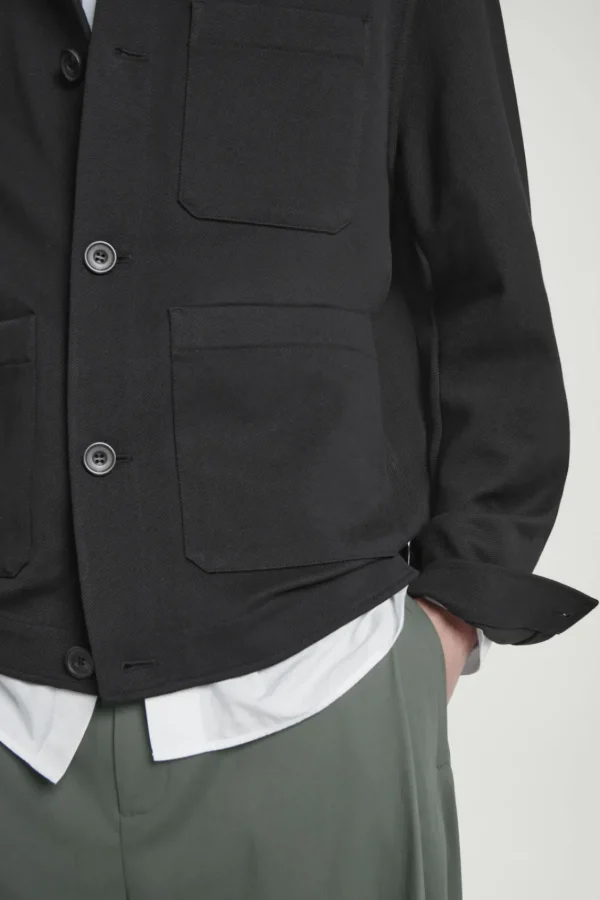 COS TWILL UTILITY JACKET BLACK Online