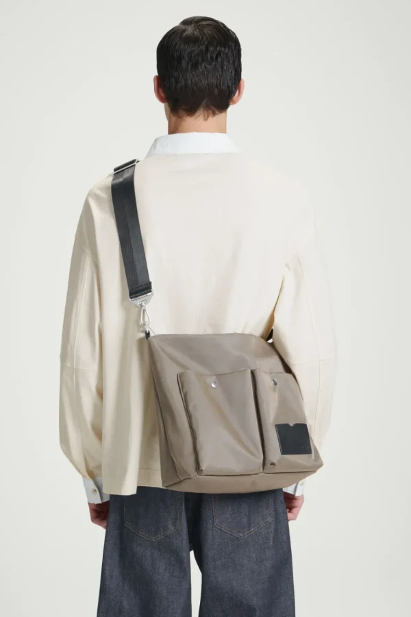 COS UTILITY MESSENGER - NYLON STONE Flash Sale