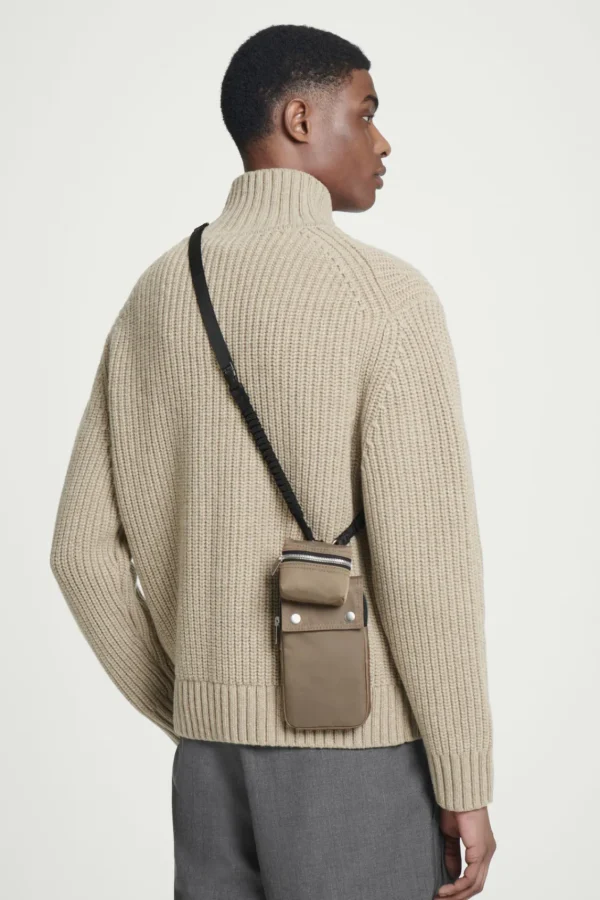 COS UTILITY PHONE POUCH - NYLON KHAKI Best