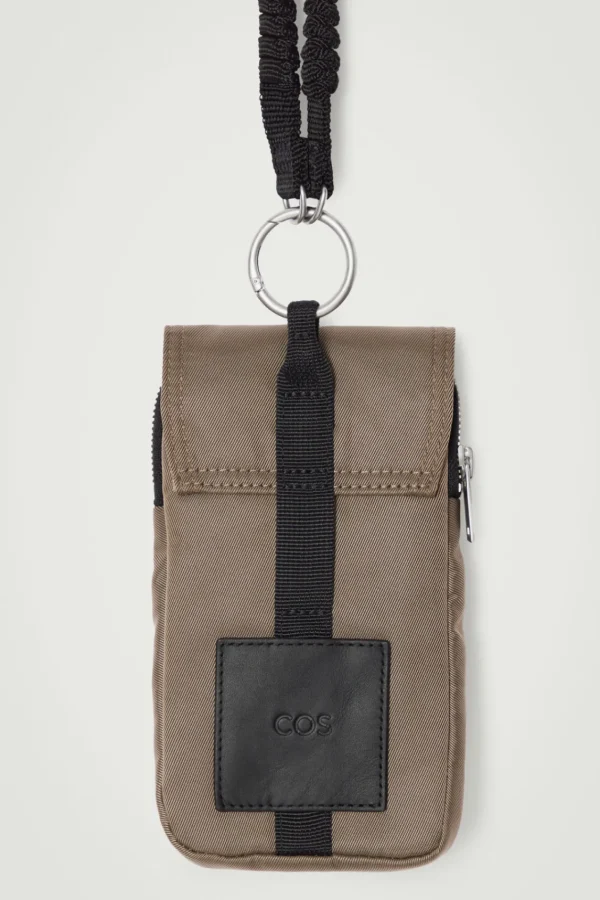 COS UTILITY PHONE POUCH - NYLON KHAKI Best