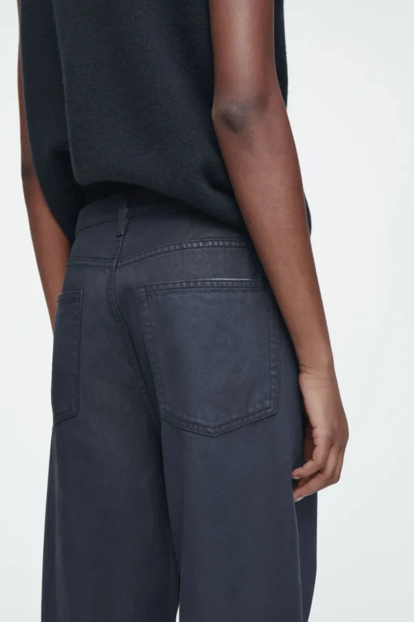 COS VOLUME SPRAYED WIDE-LEG JEANS DARK BLUE Flash Sale