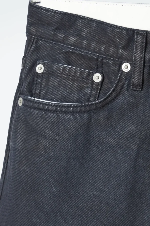 COS VOLUME SPRAYED WIDE-LEG JEANS DARK BLUE Flash Sale