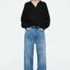 COS VOLUME WIDE-LEG JEANS TRUE BLUE New