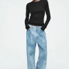 COS VOLUME WIDE-LEG JEANS BLUE Sale