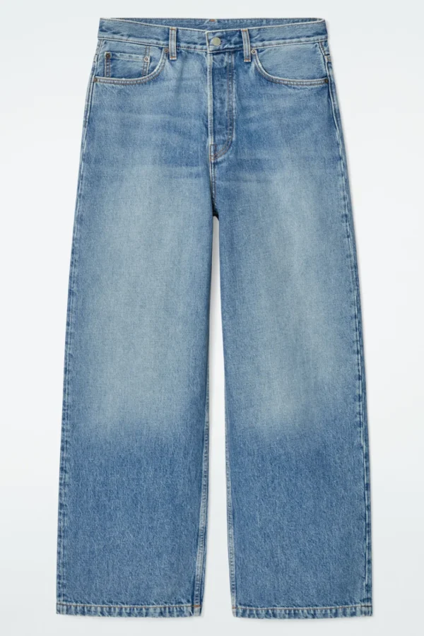 COS VOLUME WIDE-LEG JEANS TRUE BLUE New